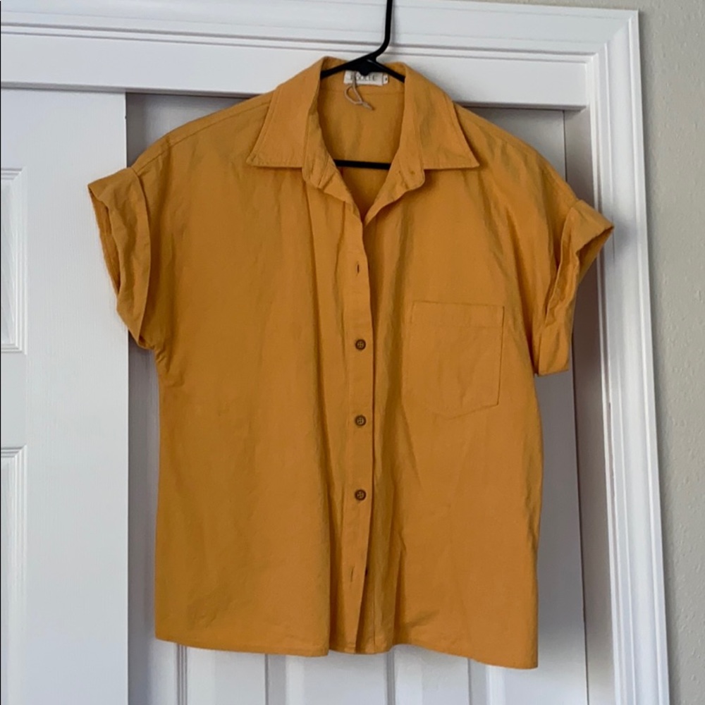 Mustard button up